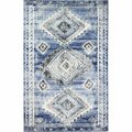 Bashian 5 ft. 1 in. x 7 ft. 6 in. Sierra Collection Polpropylene Power Loom Area Rug, Light Blue S231-LBL-5X7.6-SE1008